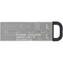 USB флеш-накопичувач Kingston DataTraveler Kyson 128GB USB-A 3.2 Gen 1 Silver/Black (DTKN/128GB) [52238] - мініатюра 4