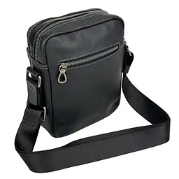Сумка через плече чоловіча шкіряна Tiding Bag 8911A чорна - мініатюра 5