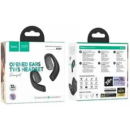 Навушники Hoco EQ4 Graceful True Wireless BT Headset до 12 годин чорні 6931474798596 - мініатюра 2