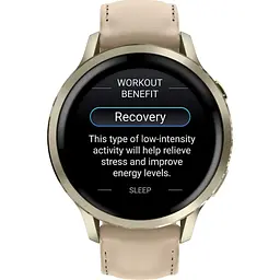 Смарт-годинник Garmin Venu 4 41 мм Lunar Gold with Light Sand Leather Band [010-03013-03] [153834] - мініатюра 5