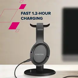 Навушники Canyon BT Headset OnRiff 5 Black (CNS-CBTHS5B) - мініатюра 12