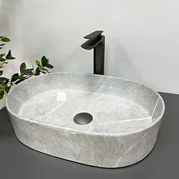 Умивальник VBI Verona 50 gray stone накладний VBI-011310, Сірий