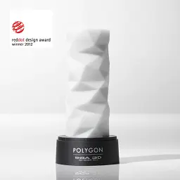 Мастурбатор Tenga 3D Polygon з ламаною текстурою, 24х7 см (білий) - мініатюра 7