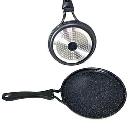 Сковорода для млинців A-Plus 1484 Pizza pan млинна з гранітним покриттям 20 см