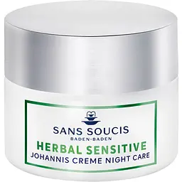 Нічний крем для обличчя Sans Soucis Herbal Johannis Night Creme для чутливої та сухої шкіри 50 мл 
