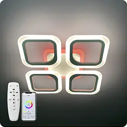 Люстра світлодіодна 517 Dlight 3color з пультом 50Вт Білий (01608) - мініатюра 5