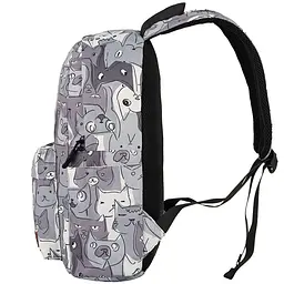 Рюкзак для ноутбука 2E 13" TeensPack Cats, Grey (2E-BPT6114GC) - мініатюра 5