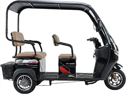 Електроскутер Триколісний Crosser TR7 VAGON (1000W, 72V,24Ah) Чорний - мініатюра 3
