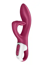 Вібратор-кролик з потрійним відростком Satisfyer Embrace me Berry
