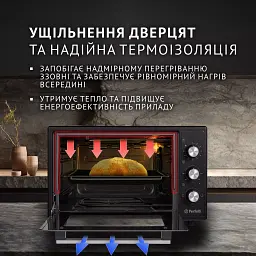 Електрична піч Perfelli CLASSIC 37 BLACK - мініатюра 3
