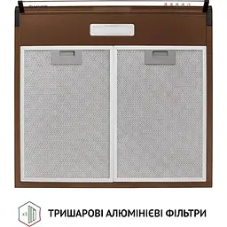 Витяжка пласка Perfelli PL 5144 Dark BR LED - мініатюра 6