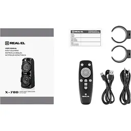 Акустика REAL-EL X-780 Black (EL121600030) [149851] - мініатюра 7