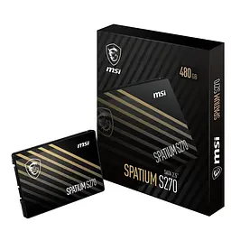 Твердотільний запам’ятовувальний пристрій накопичувач (SSD) SATA2.5" 480GB SPATIUM S270 S78-440E350-P83 MSI - мініатюра 3