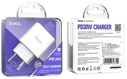 Мережевий зарядний пристрій Hoco C76A Pro білий 30W PD3.0 білий - мініатюра 2
