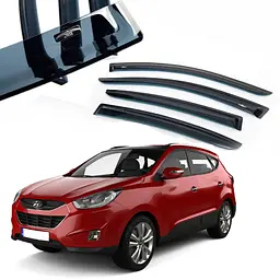 Дефлектори вікон вітровики HIC для Hyundai ix35 2010-2015 (HY28)