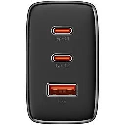 МЗП Baseus Cube Pro Fast Charger PD65W (1USB-A/2C) (P10111404) Cluster Black - мініатюра 3