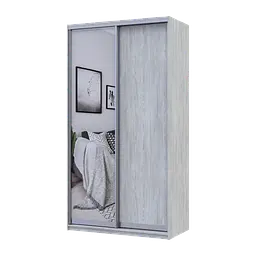 Шафа-купе Doros Сіті Лайт Сосна Натті 1 ДСП / 1 дзеркало 120х60х225 (80736498)