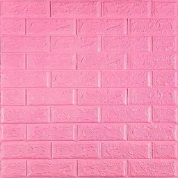 3D панель Sticker Wall самоклеюча 700х770х5мм цегла Рожева 004-5 SW-00000143