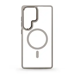 Чехол Samsung Galaxy S25 Ultra 5G, Unit MagSafe, серый, прозрачный, магсейф, противоударный, магнитный, панель-накладка с поддержкой MagSafe, с поддержкой беспроводной зарядки, TPU+PC, защита всего корпуса, ударопрочный, ArmorStandart (ARM82267)