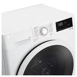 Пральна машина LG фронтальна 7 кг 1200 A+++ 48 см дисплей пара інвертор білий - мініатюра 9