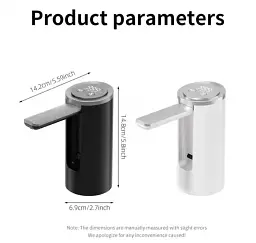 Електричний насос-помпа для бутильованої води з акумулятором 1200 mAh (00372) - мініатюра 3