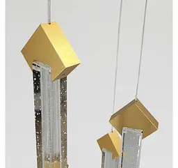 Дизайнерська золота LED люстра з 6 скляними підвісами Artlight B2317/6 - мініатюра 4