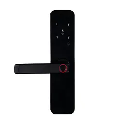 Замок біометричний автономний Trinix TRL-5401BTF Black з Bluetooth, зчитувачем відбитків пальців і карт Mifare (65-00070)