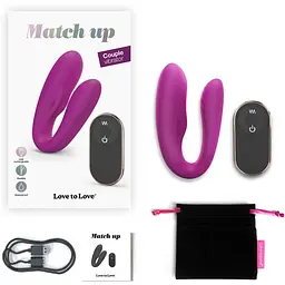 Вібратор для пар із пультом ДК Love To Love Match Up - Sweet Orchid - мініатюра 7