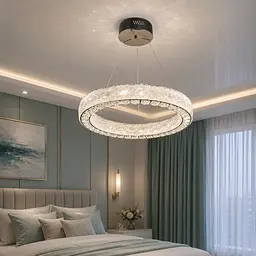 Підвісна LED люстра Diasha 662/500GD каскад золото 58 Вт пульт