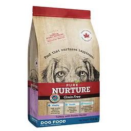 Сухий корм для собак на всіх стадіях життя Pure Nurture Grain Free Power of 3 Turkey with Potato з індичкою та картоплею 12.5кг