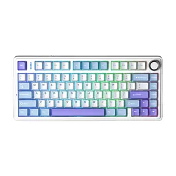 Клавіатура Aula F75 Gasket Reaper Wireless/Bluetooth/USB UA Purple (6978080501479) - мініатюра 2
