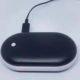 Кишенькова USB грілка обігрівач для рук Power Bank 5000 мАч чорна - мініатюра 2