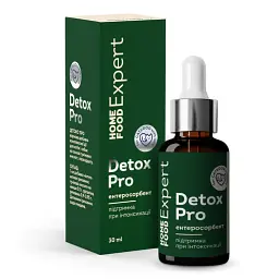 Ентеросорбент для детоксикації організму Detox Pro Home Food Expert, 30мл