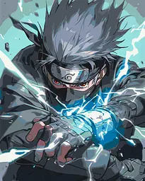 Картина за номерами Наруто Какаші Naruto Kakashi 40х50 см PN N K