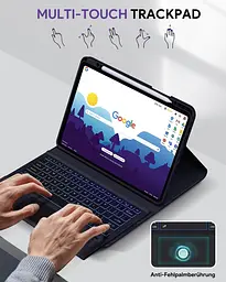 Чохол Doohoeek з клавіатурою для iPad Air 13 дюймів 2025 (M3)/2024(M2), iPad Pro 12.9 6-го/5/4-го/3-го покоління, Bluetooth - мініатюра 5