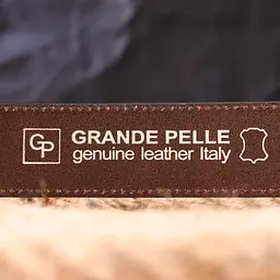 Чоловічий шкіряний ремінь GRANDE PELLE 3,8х120 см acs0024546 - мініатюра 8