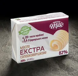 Масло солодковершкове "Екстра" 82% еколін