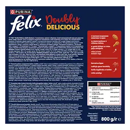 Сухий корм Felix Doubly Delicious для дорослих котів з яловичиною, куркою та буряком 800 г - мініатюра 4