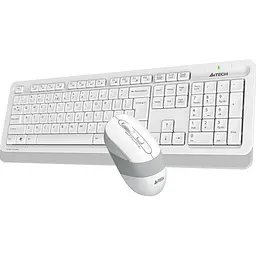 Комплект клавіатура + миша A4Tech Fstyler FG1010 White/Gray [114625] - мініатюра 2