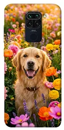 TPU чохол Demsky Flowery labrador для Xiaomi Redmi Note 9 / Redmi 10X
