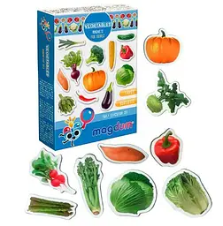 Магнітні ігри Vladi Toys ML4031-12 EN "Magdum", "Vegetables" Магніти дитячі овочі - мініатюра 2