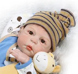 Силіконова колекційна лялька реборн reborn хлопчик лева Reborn Dolls det0018819