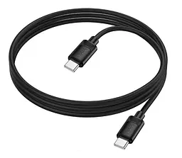 Кабель Hoco X122 Benefit USB Type-C - Type-C 60 W 3 А кабель для швидкого заряджання телефона 1 м Чорний - мініатюра 4
