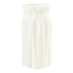 Ваза декоративна МВМ My Home, 18 см, біла (DH-FLOWERS-01 WHITE)
