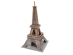Дерев'яний 3D конструктор Ейфелева Вежа, Puzzleоk (Puz-00925), 58 дет. - мініатюра 4