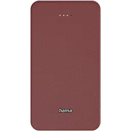 Акумулятор портативний літій-іонний Power Bank Hama 20000 мА·рік, USB-C, USB-A, red