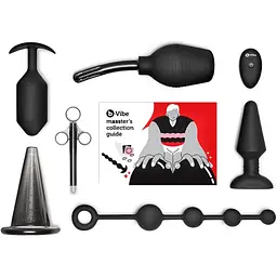 Набір секс-іграшок B-Vibe Anal Education Set: Masster's Degree Edition 7 шт. чорний