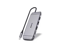 Мультипортовий адаптер REAL-EL CQ-900 Space Grey (EL123110003) - мініатюра 8