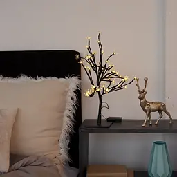 Дерево світлодіодне MBM My Home на підставці 45 см чорне (DH-LAMP-03 BLACK) - мініатюра 6