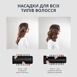 Фен-щітка Rowenta Renewal Brush Active 1000 Вт чорний (UB9520F0) - мініатюра 9